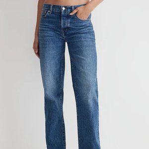 NWT- Madewell Low-Slung Straight Jean Palmina Wash 30L